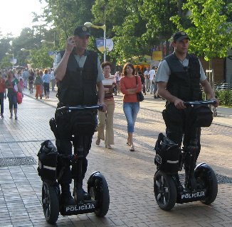 Auf Streife mit dem Segway